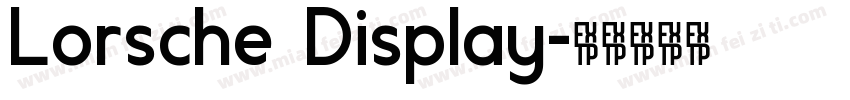 Lorsche Display字体转换